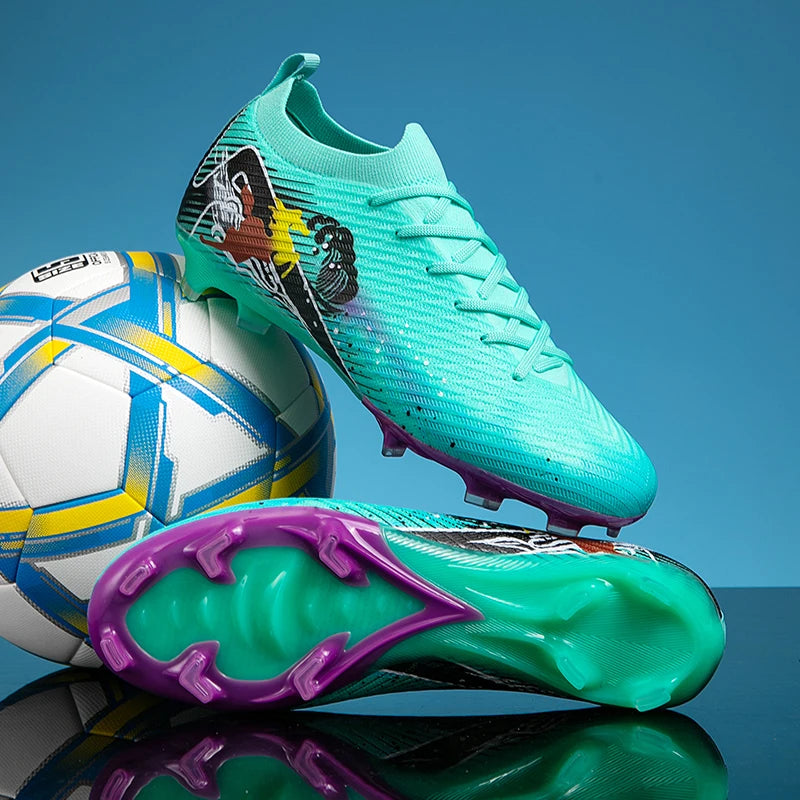 Férfi futballcipő, fűre, ultrakönnyű, sportos, kényelmes, felnőtt, csúszásmentes futballcipő, kültéri stoplis cipő, sport, futsal, edzés, mérkőzés