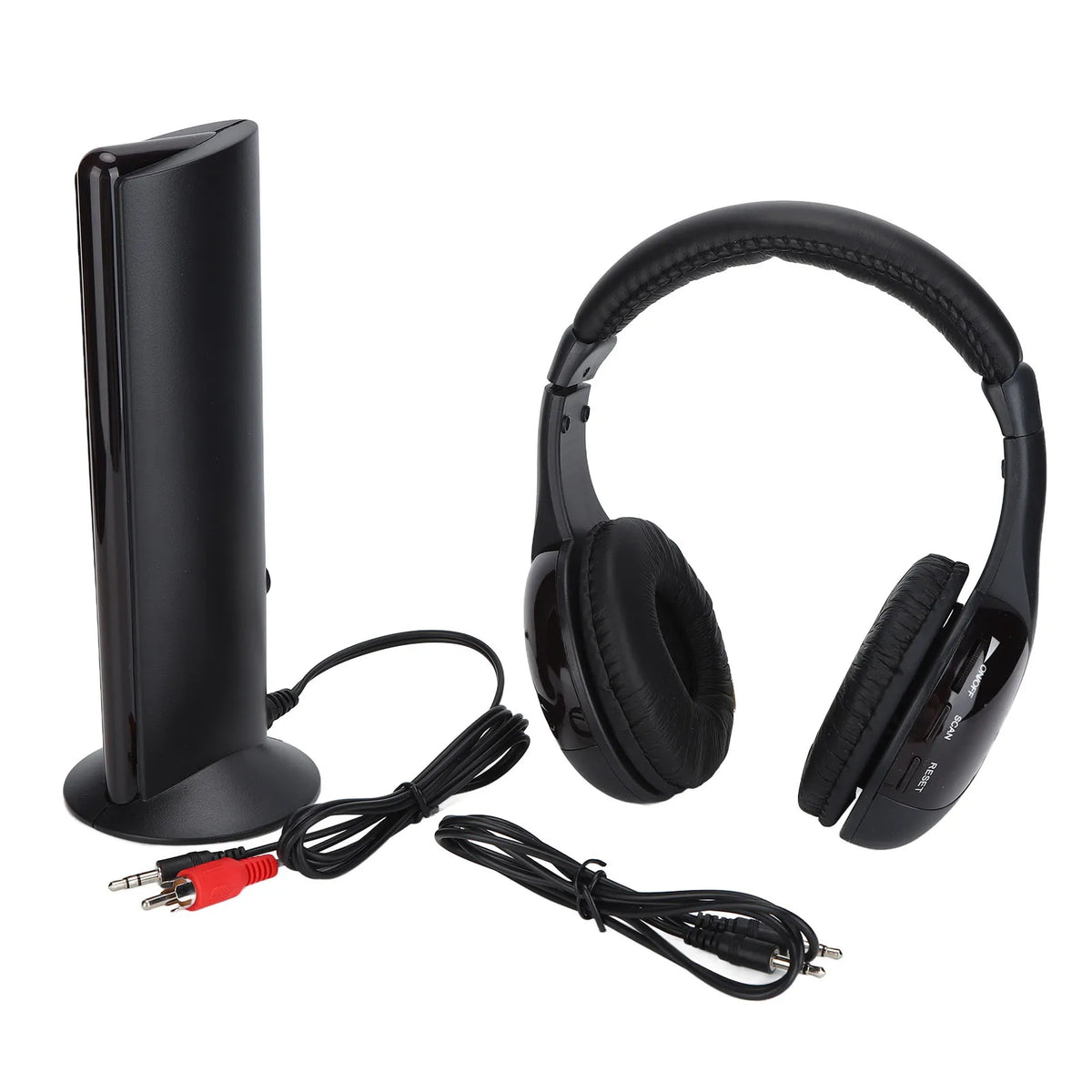 Casque audio supra-auriculaire, design professionnel, casque sans fil, son stéréo clair avec câble audio pour TV, pour PC, pour appareil audio