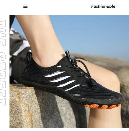 Herren Damen Wasserschuhe Aqua-Schuhe Drainage-Schuhe Strandsport Schwimmsandalen Schnelltrocknend Bootfahren Barfuß Tauchen Angeln Surfen Sneaker
