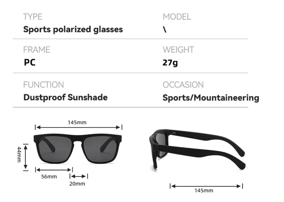 Polarized Sunglasses Men WomenMatte Frame UV400 Protection RetroVintage Square Sun Glasses Driving Fishing Outdoor Sports Unisex