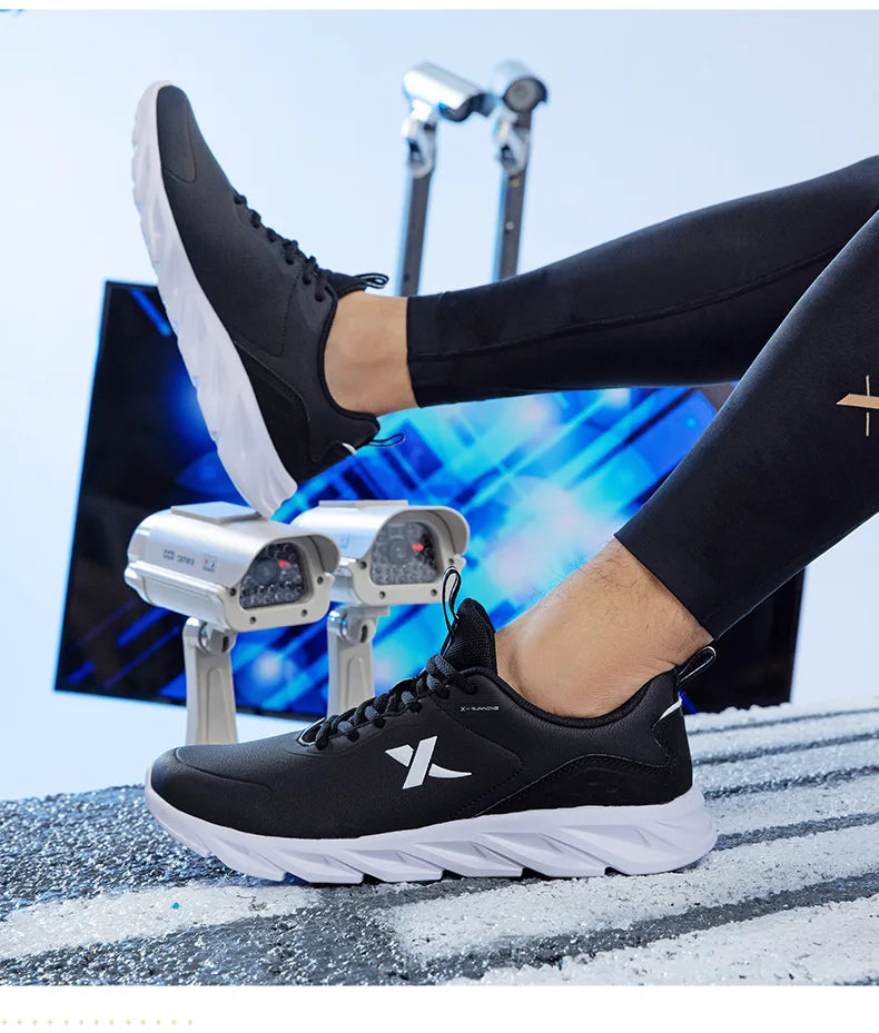 Buty do biegania Xtep dla mężczyzn – zimowe, uliczne, codzienne buty sportowe dla mężczyzn, odporne na zużycie, z amortyzacją i wsparciem, trampki 879419110080