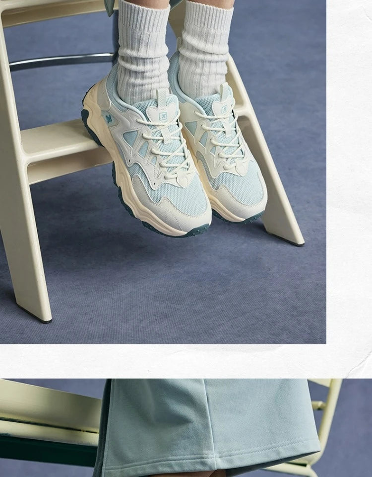 Xtep Casual Shoes Spring And Summer Lightweight Sports Shoes Thick Sole Fashionable Street Style Sneakers 875319320004