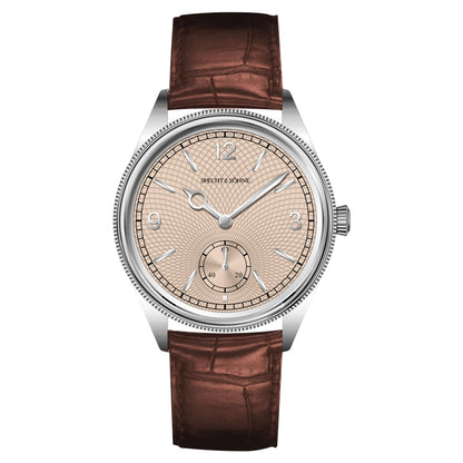 New Specht & Söhne 1908 Classic Men's Watches Mechanical Watch Genuine Leather Stainless Steel Business Wristwatch Waterproof