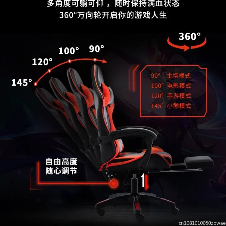 Scaun esports pentru internet café Sponge, scaun de calculator pentru internet café, scaun de birou rabatabil pentru acasă, confortabil și rotativ