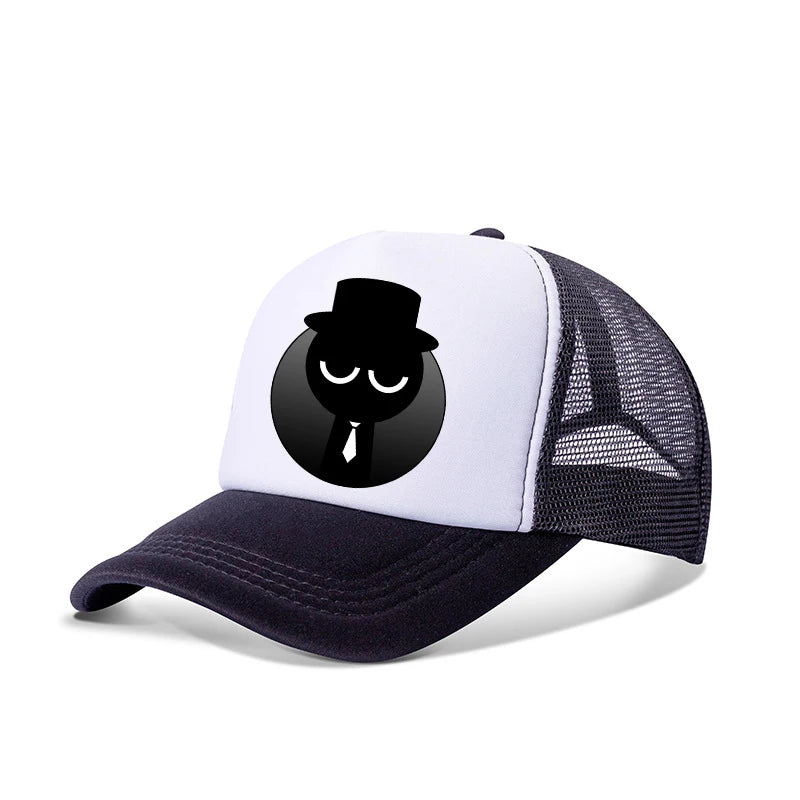 Sprunkis Boys Girls Child Cartoon Baseball Caps Kids Hip Hop Breathable Mesh Hat Cute Anime Sunbonnet Shade Caps Birthday Gifts