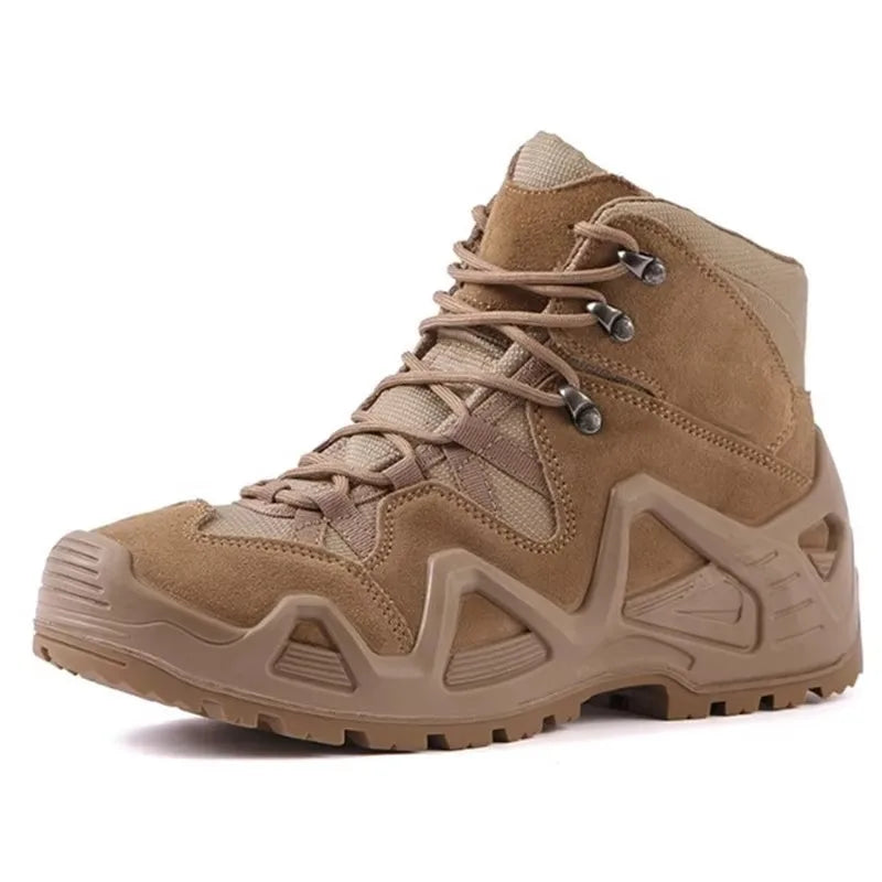 Topfight-Bottes de moto à lacets pour hommes, bottes de chasse, chaussures de randonnée, bottes de désert, haute qualité, grande taille