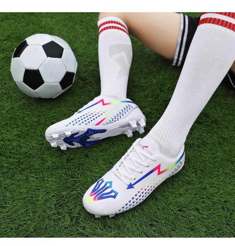 High Quality Men's Soccer Shoes for Society, Ultralight Turf Soccer Cleats Sneakers, Training Football Boots Chuteira Campo Sizes 35-45