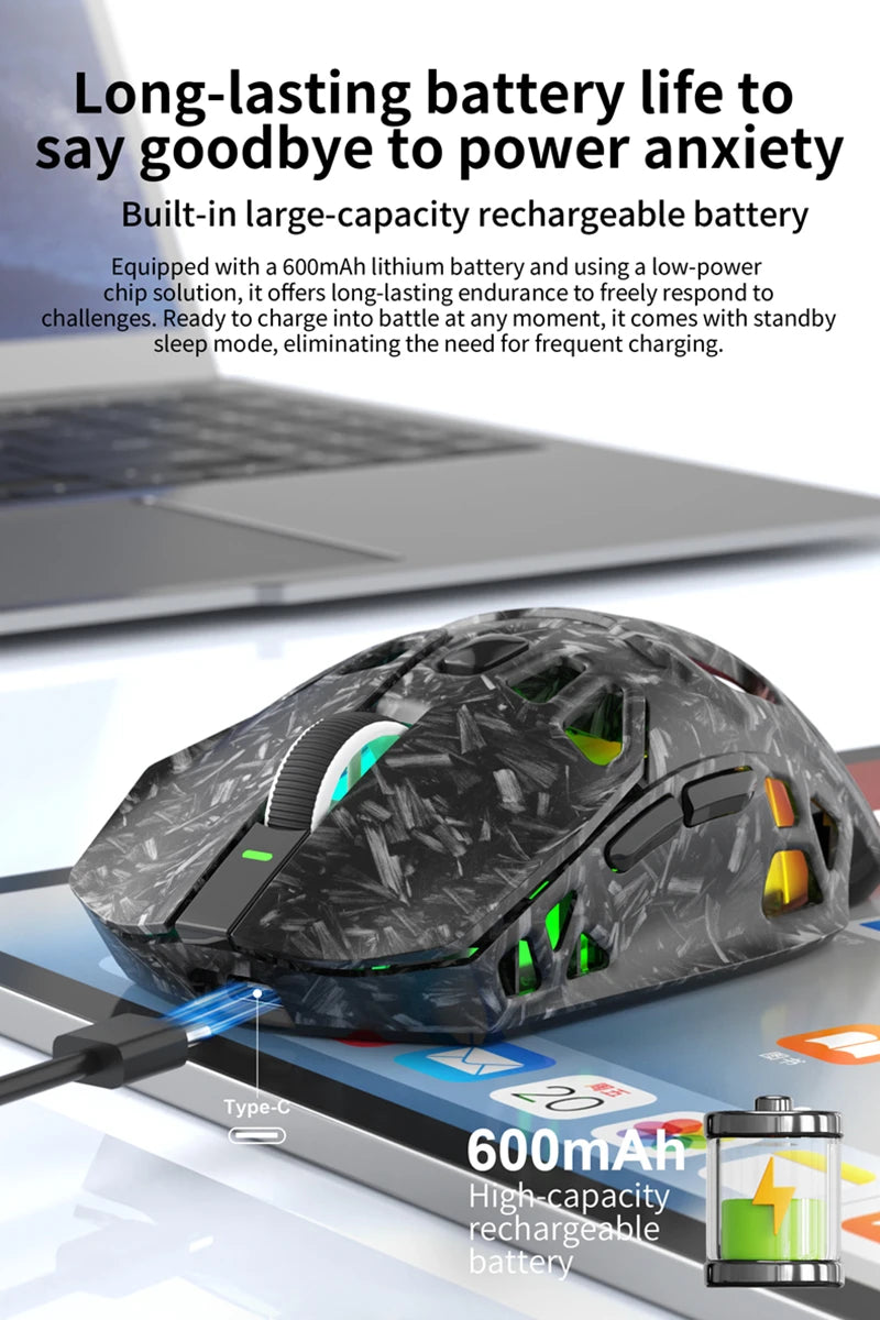 Lenovo X9Pro Tri-Mode Wireless Mouse 2.4G Bluetooth Wired Lightweight Magnetic Charging Dock Desktop Laptop Gaming&Office
