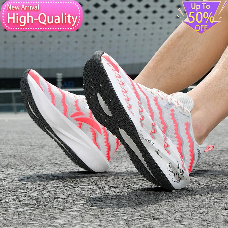 Chaussures de sport d'été pour homme et femme, légères, pour le marathon, respirantes, protégeant les pieds, idéales pour la marche