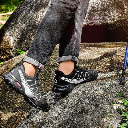 Pánské turistické boty, voděodolné outdoorové sportovní boty se šněrováním, dámské cyklistické boty pro volný čas, protiskluzové taktické tréninkové boty do terénu