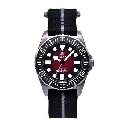 Relógio Mecânico Tactical Frog FXD V4, Movimento Automático NH35, Titânio, para Homem, 200m à Prova de Água, Safira, Luminoso, 42mm