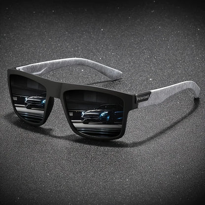 Fashion Polarized Sunglasses For Men And Women Luxury Driving Fishing Trip Vintage Square Sunglasses For Men UV400 Glasses