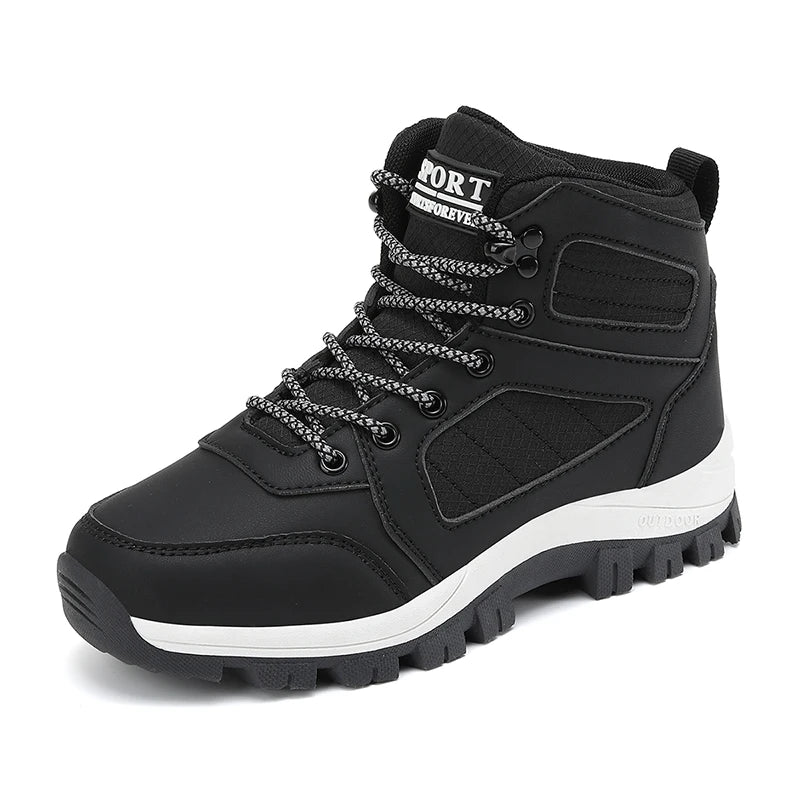Scarpe sportive da donna bianche, casual, antiscivolo, da corsa, per escursioni all’aperto, arrampicata, impermeabili, traspiranti, con lacci, con suola rialzata