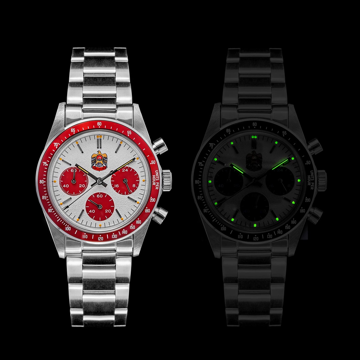 Thorn T010 37mm Quartz Watch VK63 Movement Mens Chronograph Watch Sapphire K9 Glass Luminous Waterproof Fashionable Retro Watch