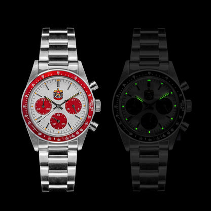 Thorn T010 37mm Quartz Watch VK63 Movement Mens Chronograph Watch Sapphire K9 Glass Luminous Waterproof Fashionable Retro Watch