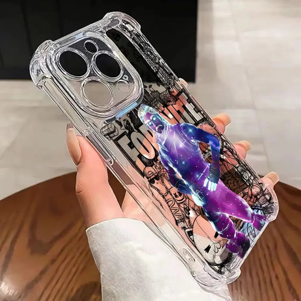 Game Fortnite Phone Case For Samsung Galaxy S26 S25 S24 S23 S22 S21 S20 Edge FE Ultra Plus 4G 5G Anti Fall Clear TPU Cover