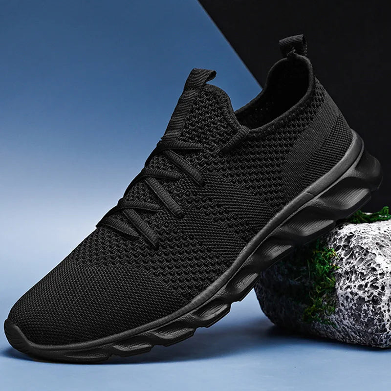 Herenhardloopschoenen met zachte zolen, slijtvaste, ademende sportschoenen van mesh, outdoor-mode, tennis schoenen in grote maten voor heren