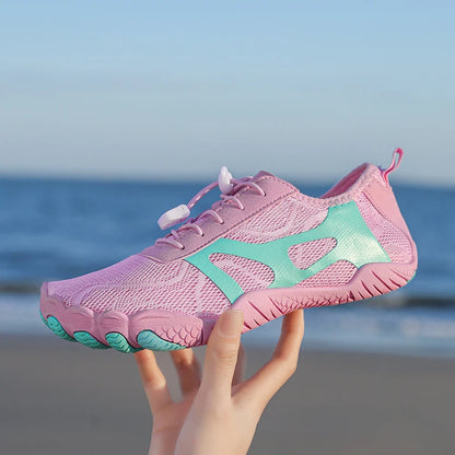 Unisex Wide Toe Barefoot Water Shoes Quick Dry Breathable Soft Sole Beach Aqua Shoes Lightweight Swimming Water Sports Sneakers