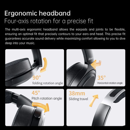 FiiO JT7 Planar Magnetic Audiophile Headphones – Over-Ear HiFi Wired Headset with 95x86mm Driver, Adjustable Headband, 4.4mm/3.5mm Cable