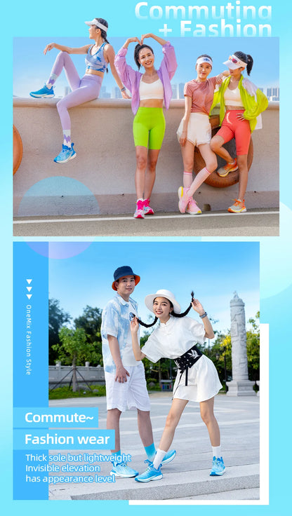 ONEMIX Pantofi sport chinezești Pantofi de alergare noi pentru bărbați, cu amortizare, antiderapant, respirabili, ușori, pentru exterior, pantofi sport pentru femei