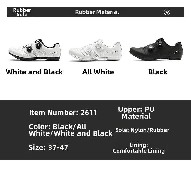 Competition Cycling Sports Shoes Road Bicycle Shoes Unisex Breathable Self-Locking Racing Cycling Shoes