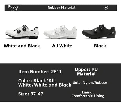 Competition Cycling Sports Shoes Road Bicycle Shoes Unisex Breathable Self-Locking Racing Cycling Shoes