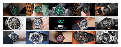 WM Watch Automatic Mechanical Dive Watch Man MIYOTA 8215 Waterproof Stainless Steel Sapphire Welly Merck Diving Watches WM046