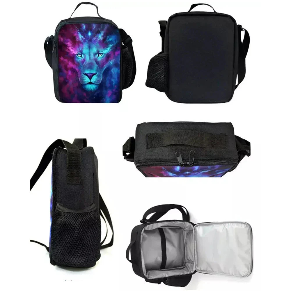 Hot Game Shooting Fortnites Child Insulated Large Capacity Bag for Boy Girl Student Outdoor Resuable Thermal Cooler Lunch Box