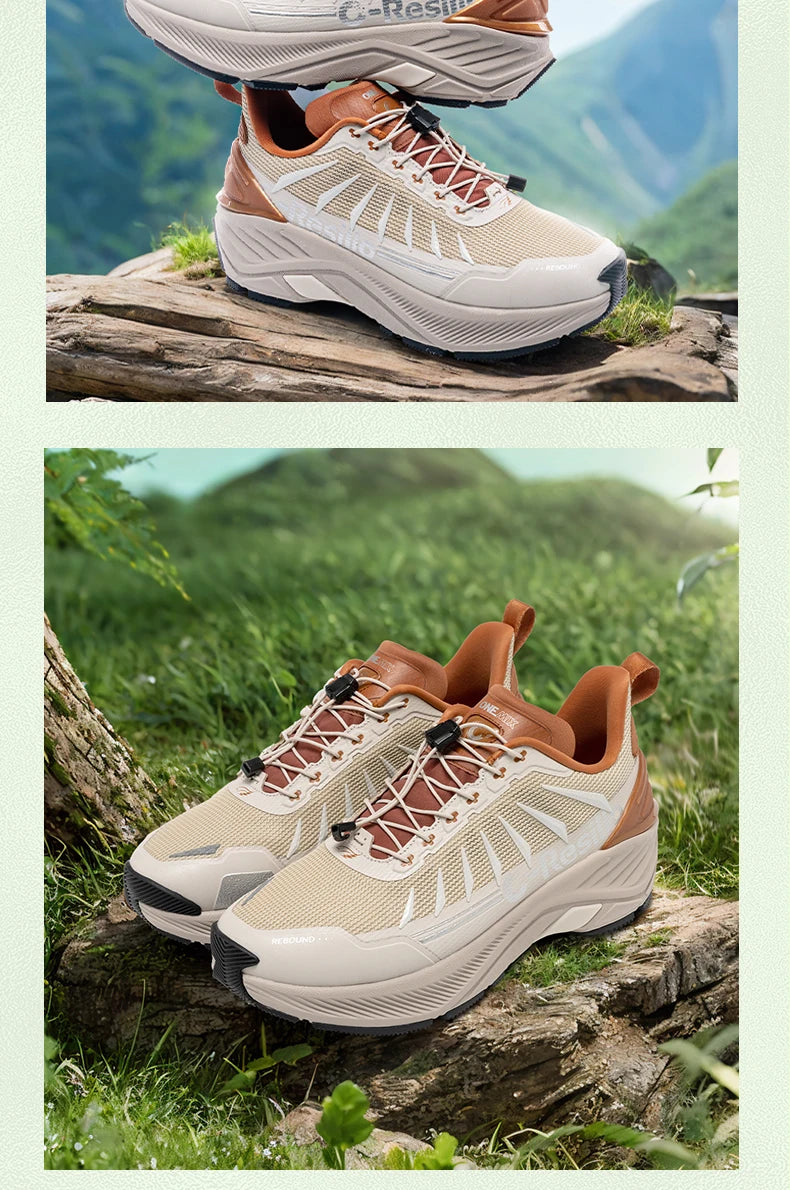 ONEMIX Trail Running Shoes Non-Slip Lightweight Sport Shoes Breathable Durable Hiking Male Athletic Anti-Slippery Men's Sneakers