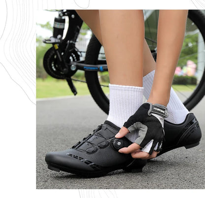 Buty rowerowe unisex Speed – buty wyczynowe SPD do rowerów szosowych z blokadą, oddychające buty MTB do jazdy górskiej i terenowej