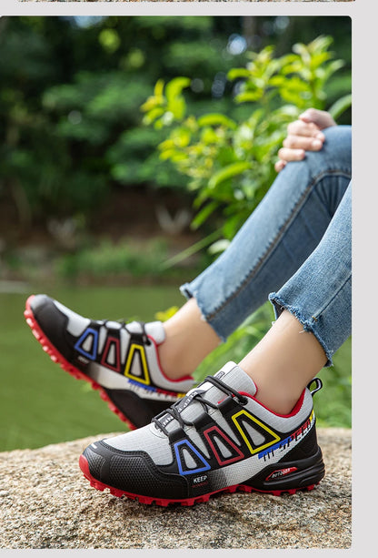 Men's Hiking Shoes Outdoor Sports Lace-Up Hiking Shoes Women's Hiking Sports Non-slip Hunting Tactical Sports Shoes