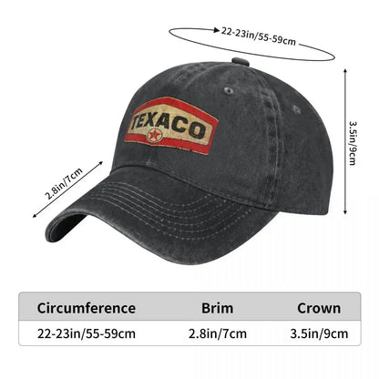 Pétrole et gaz Texaco T-shirt classique Cowboy Hat Cap western Hat Women's Hats For The Sun Men's