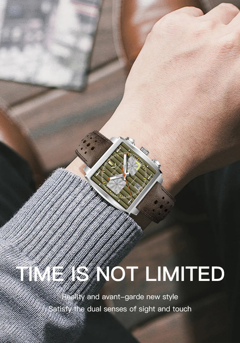 Relojes Hombre Specht & Söhne New Hot Watches Men Luxury Brand Male Japan VK64 Chronograph Trendy Sport Wristatch Waterproof