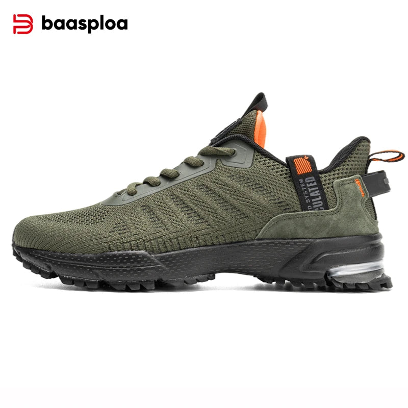 Ténis de corrida para homem da marca Baasploa: ténis casuais de malha, de designer, leves, com atacadores, novos, para desporto ao ar livre e ténis de ténis