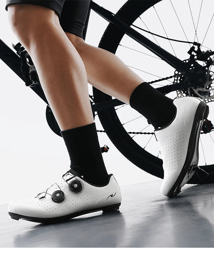 Competition Cycling Sports Shoes Road Bicycle Shoes Unisex Breathable Self-Locking Racing Cycling Shoes