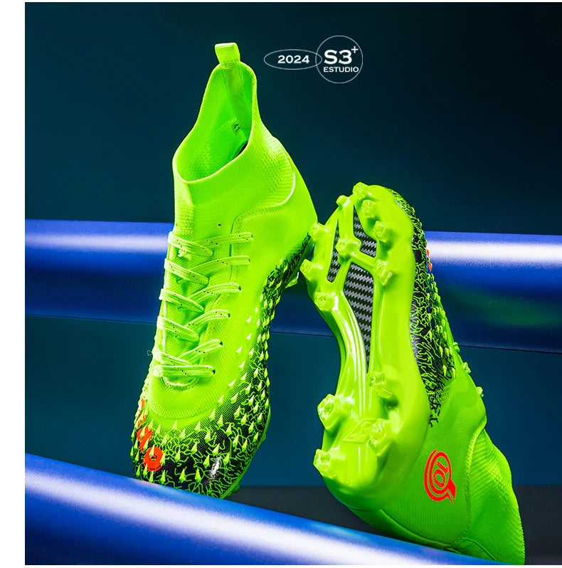 Men Professional Football Shoes Society Cleats Soccer Shoes Original Indoor Football Field Boots Grass Training TF/FG Sneaker