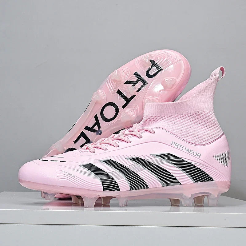 New Men Football Boots Match Soccer Shoes Boys Sneakers Comfortable Professional Non-Slip TF/FG Ankle Sports Shoes Unisex
