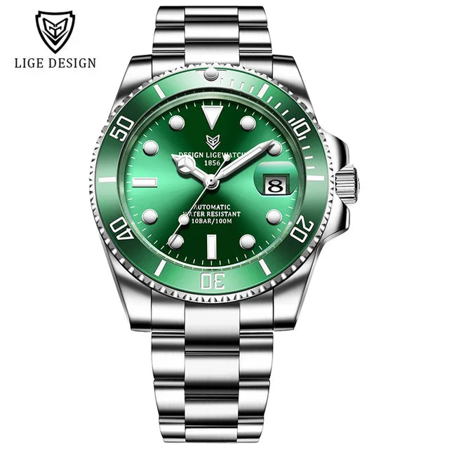 Orologi da polso meccanici da uomo LIGE, orologi da lavoro, orologi da uomo impermeabili, orologi sportivi automatici da uomo, Relogios Masculino