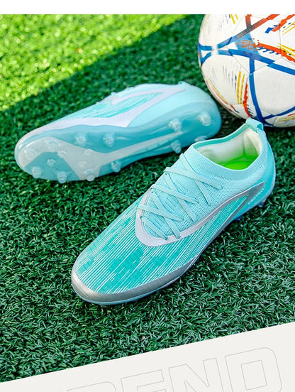 Botas de fútbol para hombre, con tacos para exterior, transpirables, antideslizantes, para adultos, con tacos largos, deportivas, de entrenamiento, para niños, para partido, cómodas