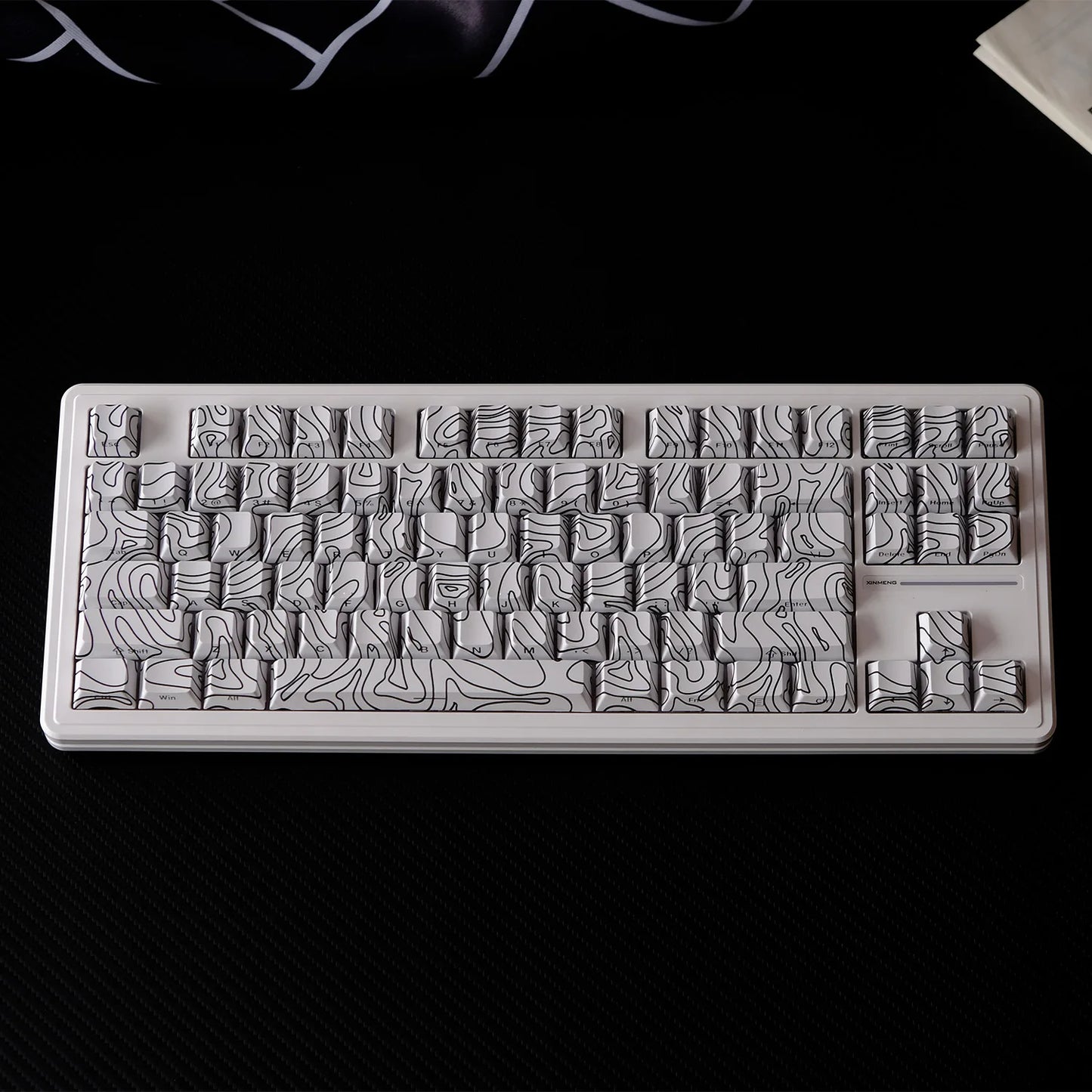 KYOMOT 135 Keys PBT Side Print Keycap Double Shot Cherry Profile Shine Through Keycaps for MX Switch Games Mechanical Keyboard