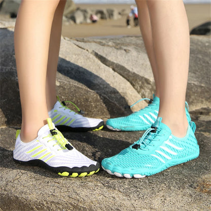 Unisex snabbtorkande vattenskor för män och kvinnor – färgglada strand-, sim-, surf- och havsskor – parskor – barfota- och Upstream-sneakers