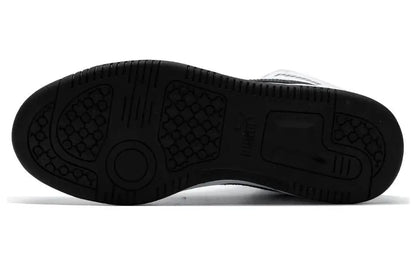 Puma Rebound V6, baskets confortables, polyvalentes, durables et légères, mi-hautes, noires et blanches, 392326-02