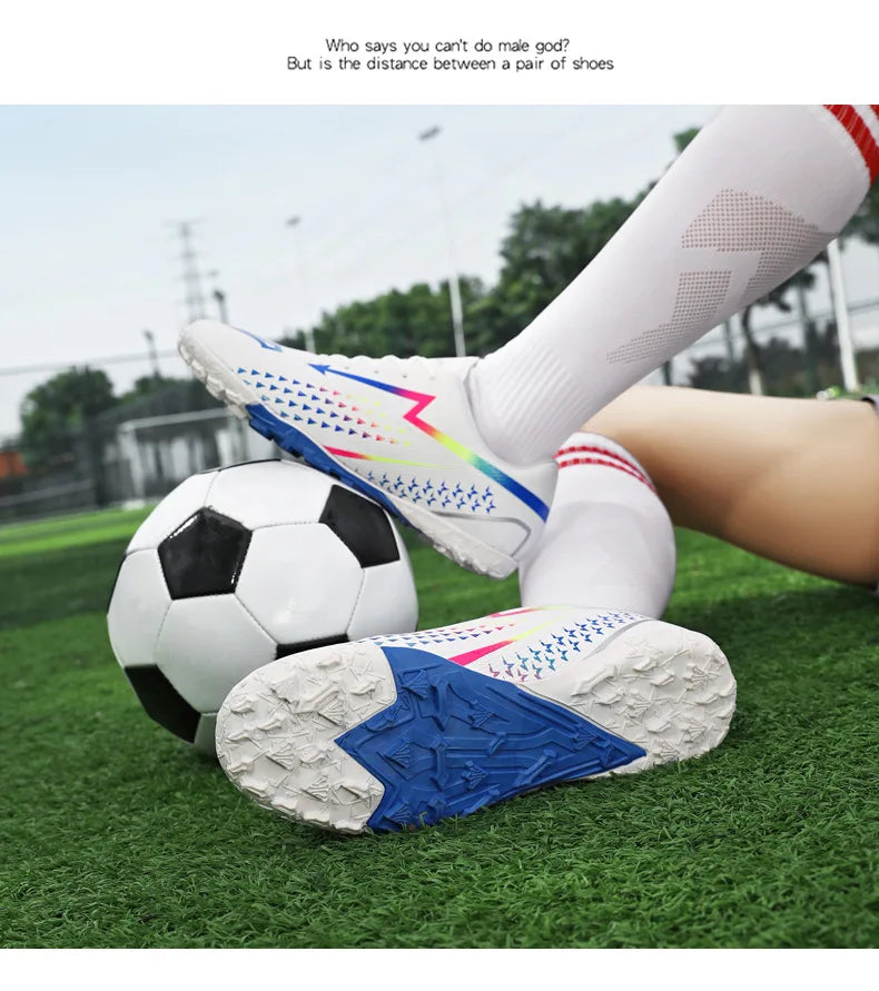 High Quality Men's Soccer Shoes for Society, Ultralight Turf Soccer Cleats Sneakers, Training Football Boots Chuteira Campo Sizes 35-45