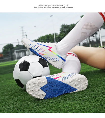 High Quality Men's Soccer Shoes for Society, Ultralight Turf Soccer Cleats Sneakers, Training Football Boots Chuteira Campo Sizes 35-45