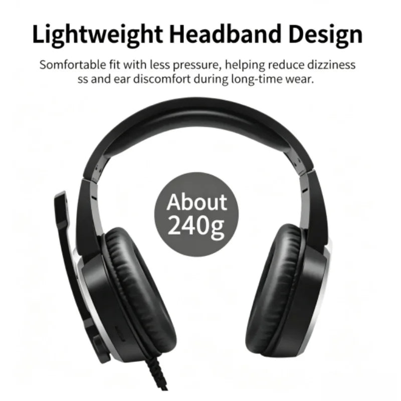 Casque de jeu A1 PUBG 7.1 canaux, prise jack 3,5 mm, casque supra-auriculaire pour ordinateur de bureau