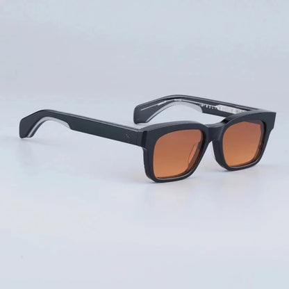 JMM Molino Square Sunglasses with Rivet Handmade Classical Vintage Acetate Designer Brand Prescription Eyeglasses with Case