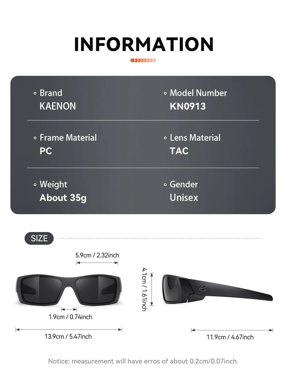 Kaenon Polarized Sport Sunglasses For Men And Women Ideal for Driving Fishing Cycling and Running UV Protection Glasses With Box