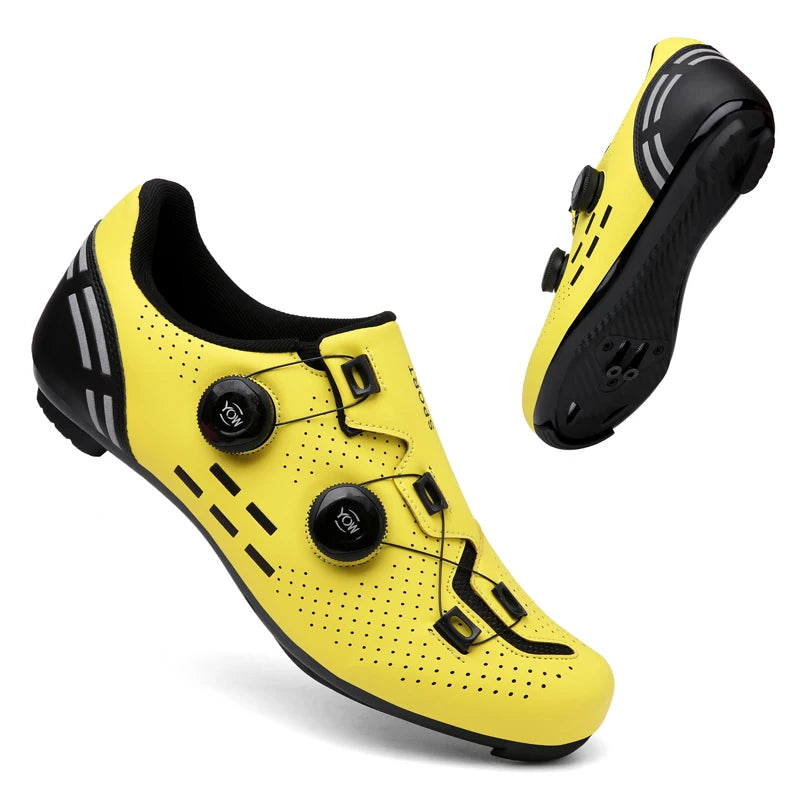 Scarpe da ciclismo di alta qualità da uomo SPD autobloccanti per bici da corsa, scarpe sportive da donna MTB da montagna antiscivolo 36-47