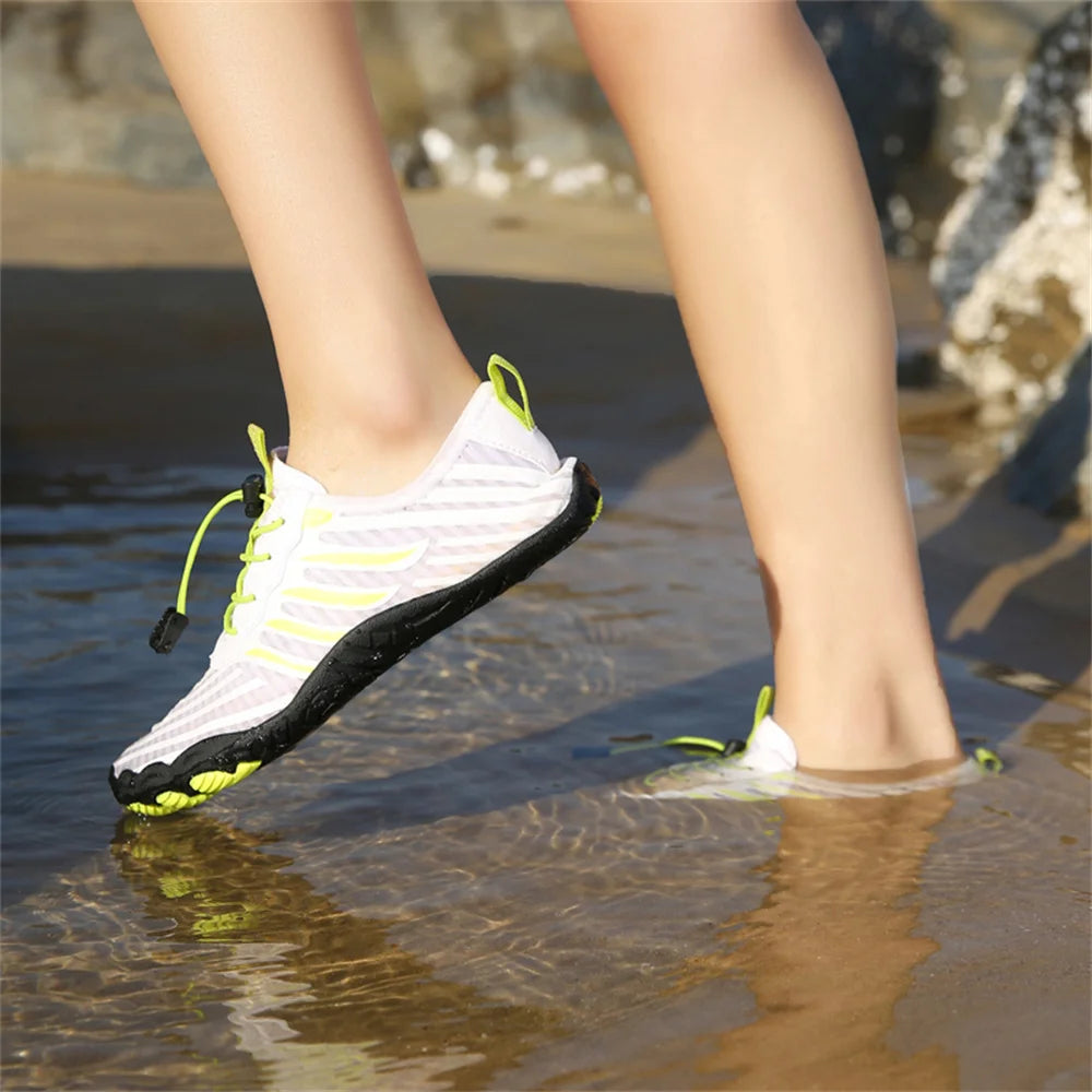 Unisex snabbtorkande vattenskor för män och kvinnor – färgglada strand-, sim-, surf- och havsskor – parskor – barfota- och Upstream-sneakers