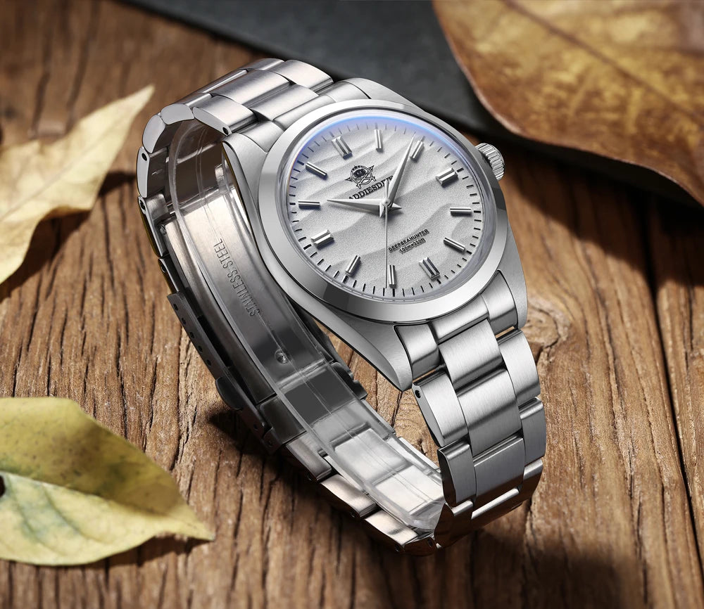 ADDIESDIVE HOT AD2030 36mm Men's Watch Relogios Masculino No Logo Sports Bubble Mirror Pot Cover Glass 10Bar Quartz Wristwatches
